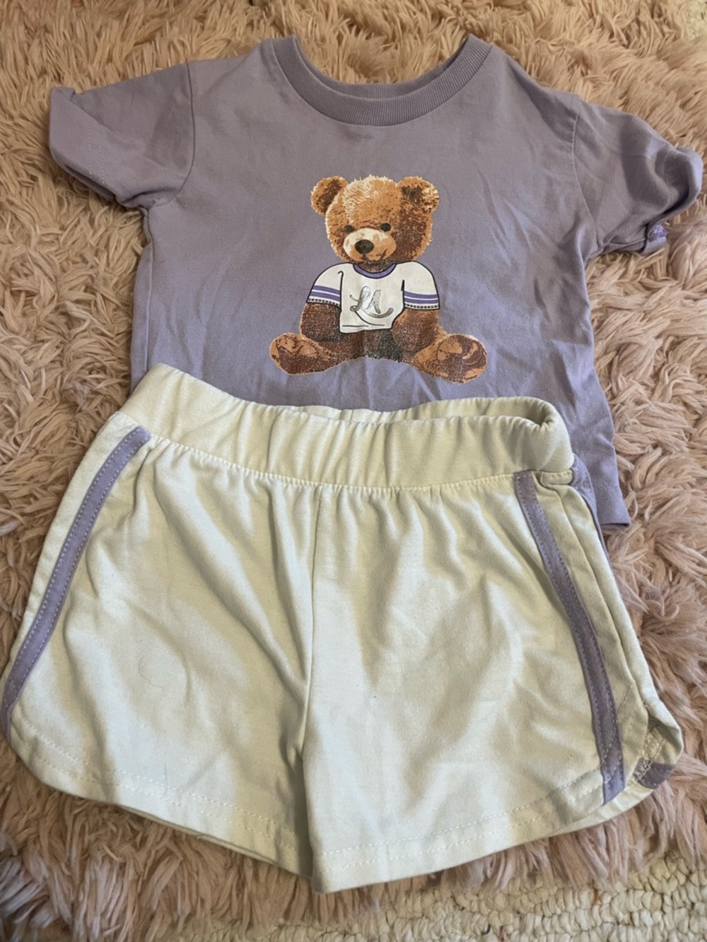 Adorable Girl’s Teddy Bear 2T Outfit Set